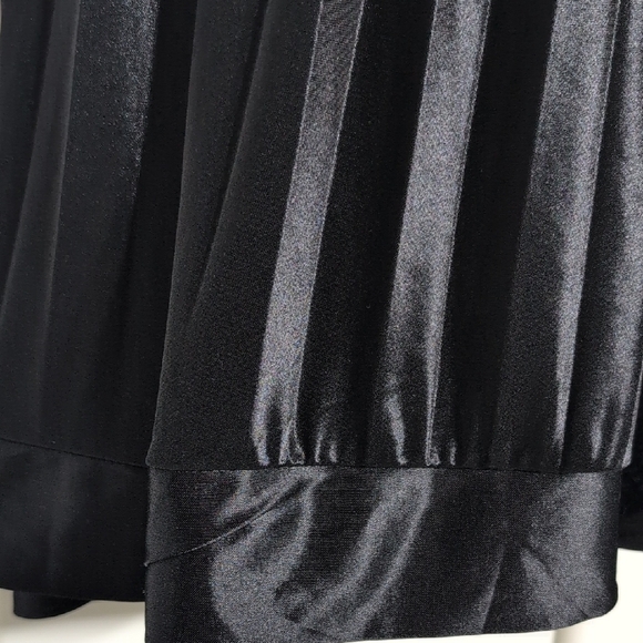 Scarlett Shimmering Black Pleated Mini Dress - Picture 3 of 9